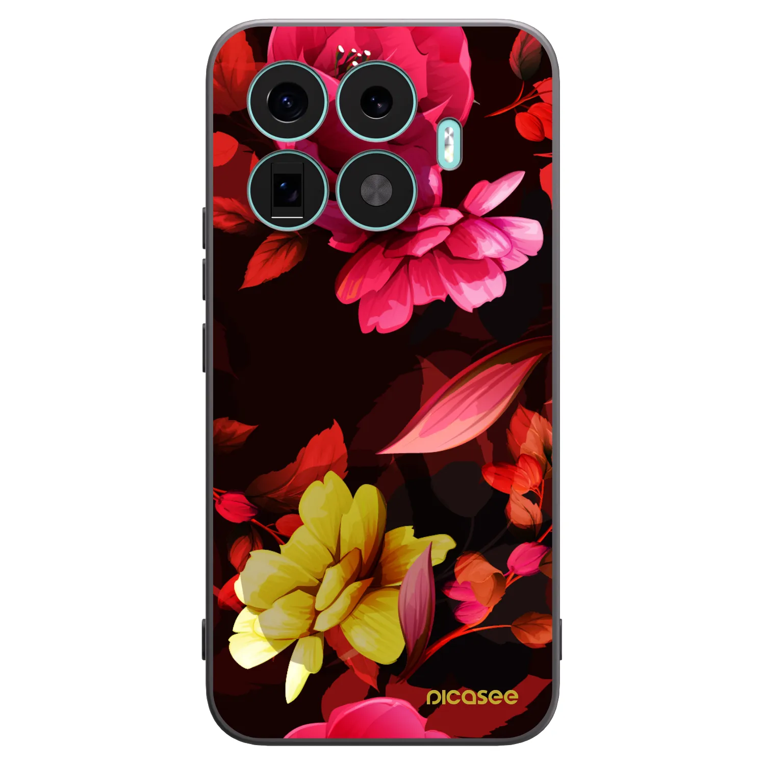 Picasee fekete szilikon tok az alábbi mobiltelefonokra Xiaomi 17T Pro - Dark Peonny