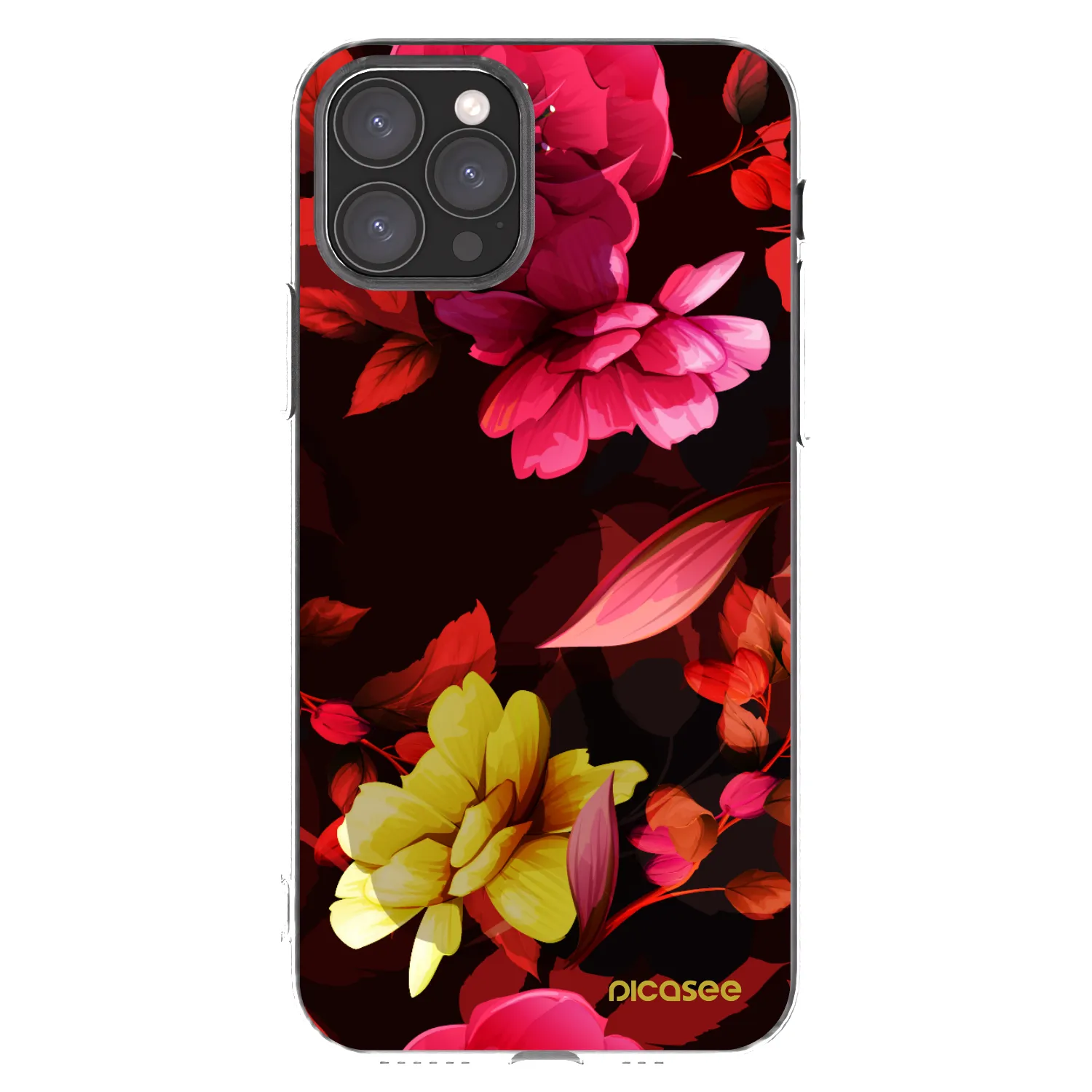 Picasee átlátszó szilikon tok az alábbi mobiltelefonokra Apple iPhone 11 Pro - Dark Peonny