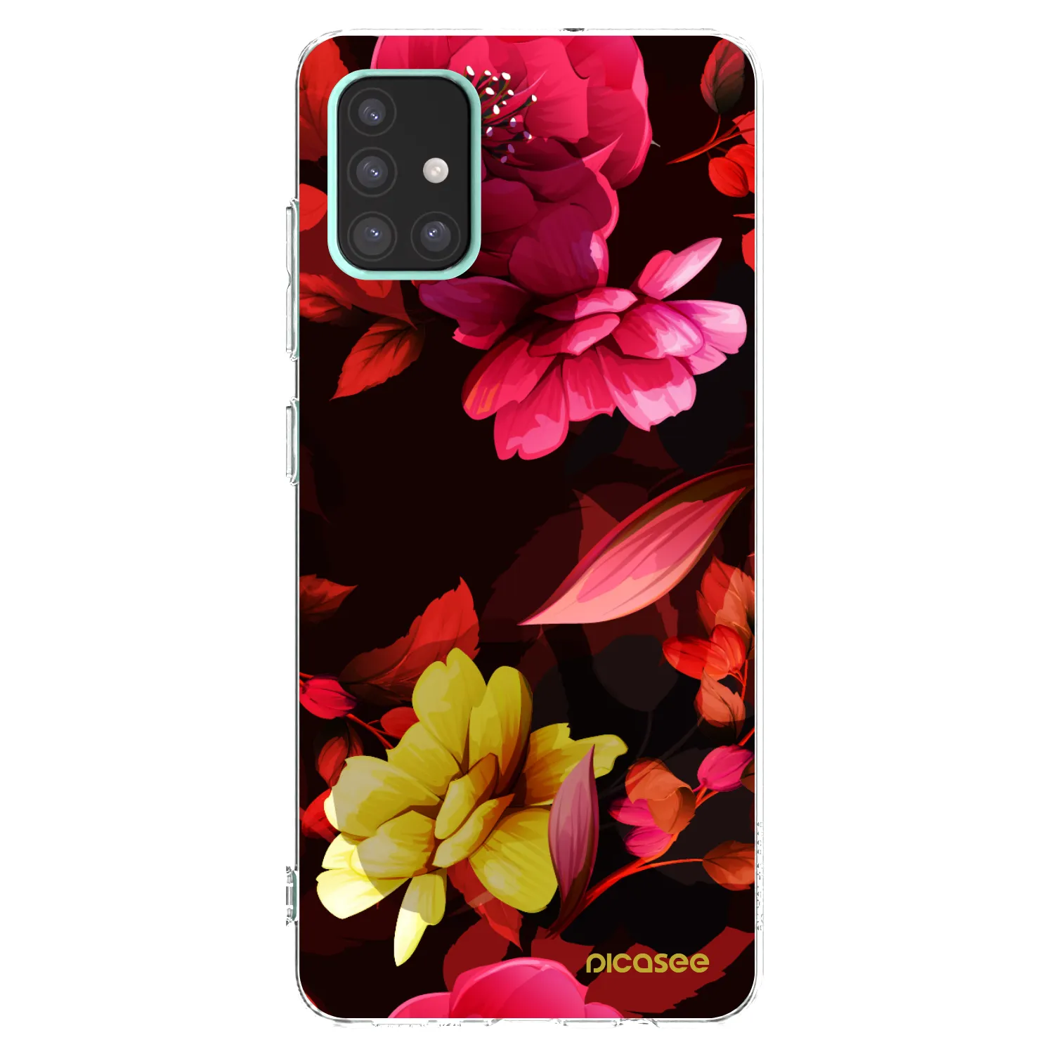 Picasee átlátszó szilikon tok az alábbi mobiltelefonokra Samsung Galaxy A51 A515F - Dark Peonny
