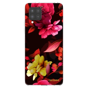 Picasee átlátszó szilikon tok az alábbi mobiltelefonokra Samsung Galaxy A42 A426B - Dark Peonny
