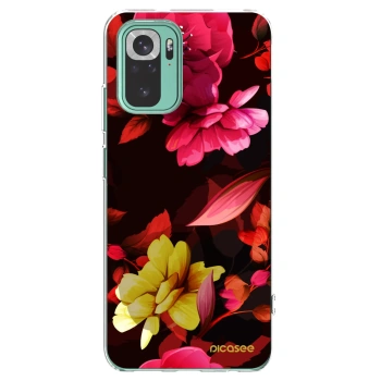 Picasee átlátszó szilikon tok az alábbi mobiltelefonokra Xiaomi Redmi Note 10 Pro - Dark Peonny