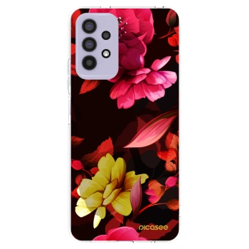 Picasee átlátszó szilikon tok az alábbi mobiltelefonokra Samsung Galaxy A32 4G SM-A325F - Dark Peonny