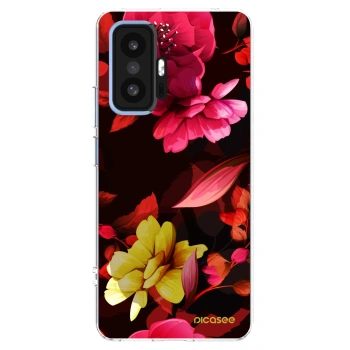 Picasee átlátszó szilikon tok az alábbi mobiltelefonokra Xiaomi 11T Pro - Dark Peonny