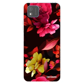 Picasee átlátszó szilikon tok az alábbi mobiltelefonokra Realme C11 (2021) - Dark Peonny