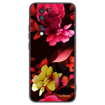 Picasee fekete szilikon tok az alábbi mobiltelefonokra Honor 70 - Dark Peonny