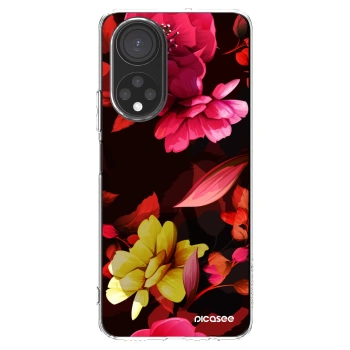 Picasee átlátszó szilikon tok az alábbi mobiltelefonokra Honor X7 - Dark Peonny