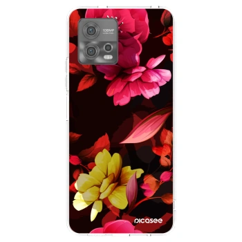 Picasee átlátszó szilikon tok az alábbi mobiltelefonokra Motorola Moto G72 - Dark Peonny