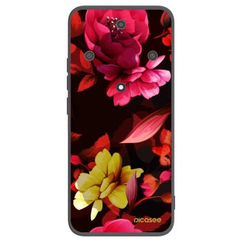 Picasee fekete szilikon tok az alábbi mobiltelefonokra Honor Magic5 Lite 5G - Dark Peonny