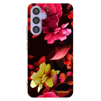Picasee átlátszó szilikon tok az alábbi mobiltelefonokra Samsung Galaxy A54 5G A546B - Dark Peonny
