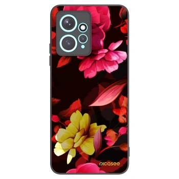 Picasee fekete szilikon tok az alábbi mobiltelefonokra Xiaomi Redmi Note 12 4G - Dark Peonny