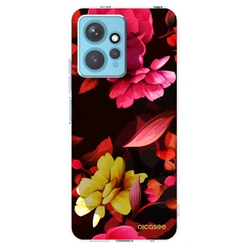 Picasee átlátszó szilikon tok az alábbi mobiltelefonokra Xiaomi Redmi Note 12 4G - Dark Peonny