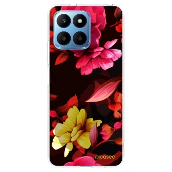 Picasee átlátszó szilikon tok az alábbi mobiltelefonokra Honor 70 Lite - Dark Peonny