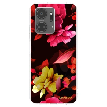 Picasee átlátszó szilikon tok az alábbi mobiltelefonokra Honor X7a - Dark Peonny