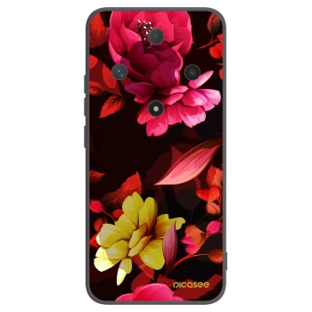 Picasee fekete szilikon tok az alábbi mobiltelefonokra Honor Magic6 Lite 5G - Dark Peonny
