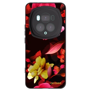 Picasee fekete szilikon tok az alábbi mobiltelefonokra Honor Magic6 Pro - Dark Peonny
