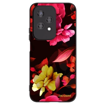 Picasee fekete szilikon tok az alábbi mobiltelefonokra Honor 200 Lite - Dark Peonny