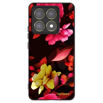 Picasee fekete szilikon tok az alábbi mobiltelefonokra Xiaomi 14T - Dark Peonny