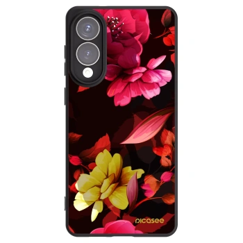 Picasee fekete szilikon tok az alábbi mobiltelefonokra Samsung Galaxy S25 Edge 5G - Dark Peonny
