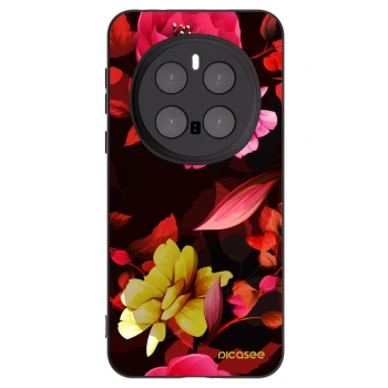 Picasee fekete szilikon tok az alábbi mobiltelefonokra Honor Magic7 Pro 5G - Dark Peonny