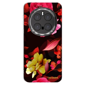 Picasee átlátszó szilikon tok az alábbi mobiltelefonokra Honor Magic7 Pro 5G - Dark Peonny