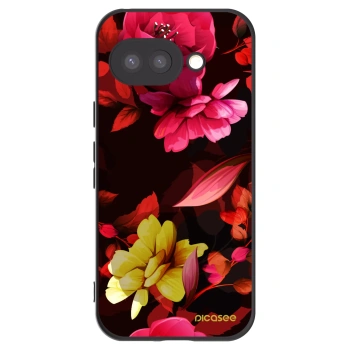 Picasee fekete szilikon tok az alábbi mobiltelefonokra Google Pixel 9a - Dark Peonny