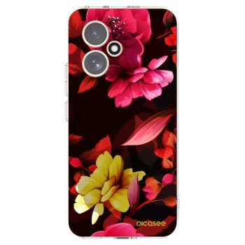 Picasee átlátszó szilikon tok az alábbi mobiltelefonokra Honor 400 5G - Dark Peonny