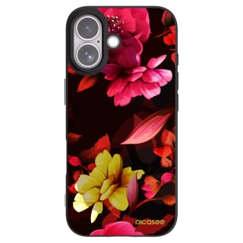 Picasee fekete szilikon tok az alábbi mobiltelefonokra Apple iPhone 17 - Dark Peonny