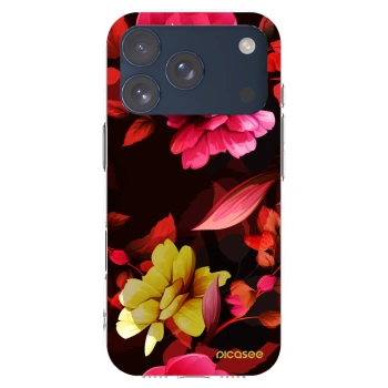 Picasee átlátszó szilikon tok az alábbi mobiltelefonokra Apple iPhone 17 Pro - Dark Peonny