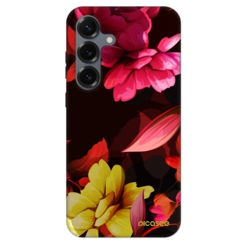 Szilikon tok erre a típusra Samsung Galaxy S25 5G - Dark Peonny