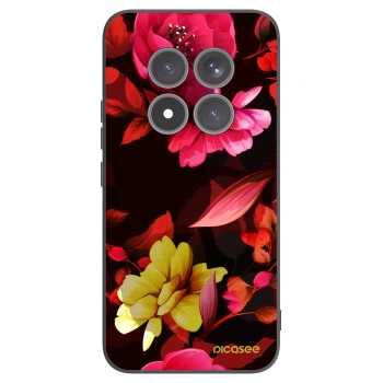 Picasee fekete szilikon tok az alábbi mobiltelefonokra Xiaomi Redmi Note 15 Pro+ - Dark Peonny