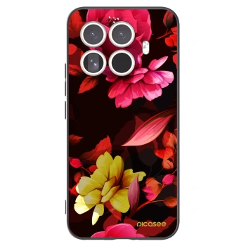 Picasee fekete szilikon tok az alábbi mobiltelefonokra Xiaomi 15T Pro - Dark Peonny