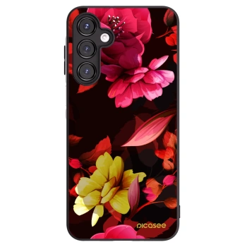 Picasee fekete szilikon tok az alábbi mobiltelefonokra Samsung Galaxy A16 4G - Dark Peonny
