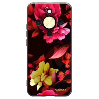 Picasee fekete szilikon tok az alábbi mobiltelefonokra Honor Magic8 Lite 5G - Dark Peonny