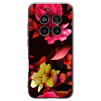 Picasee fekete szilikon tok az alábbi mobiltelefonokra Honor Magic8 Pro 5G - Dark Peonny