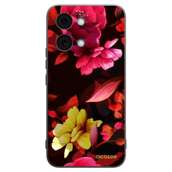 Picasee fekete szilikon tok az alábbi mobiltelefonokra Xiaomi Poco X8 Pro Max - Dark Peonny