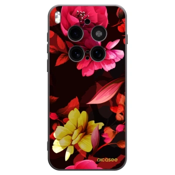 Picasee fekete szilikon tok az alábbi mobiltelefonokra Vivo X300 Pro - Dark Peonny