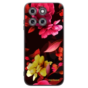 Picasee fekete szilikon tok az alábbi mobiltelefonokra Motorola Moto G77 - Dark Peonny