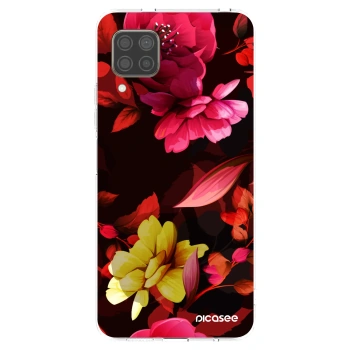 Picasee átlátszó szilikon tok az alábbi mobiltelefonokra Huawei P40 Lite - Dark Peonny