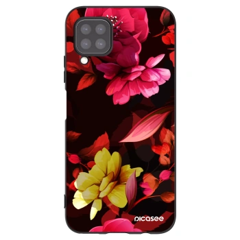 Picasee fekete szilikon tok az alábbi mobiltelefonokra Huawei P40 Lite - Dark Peonny