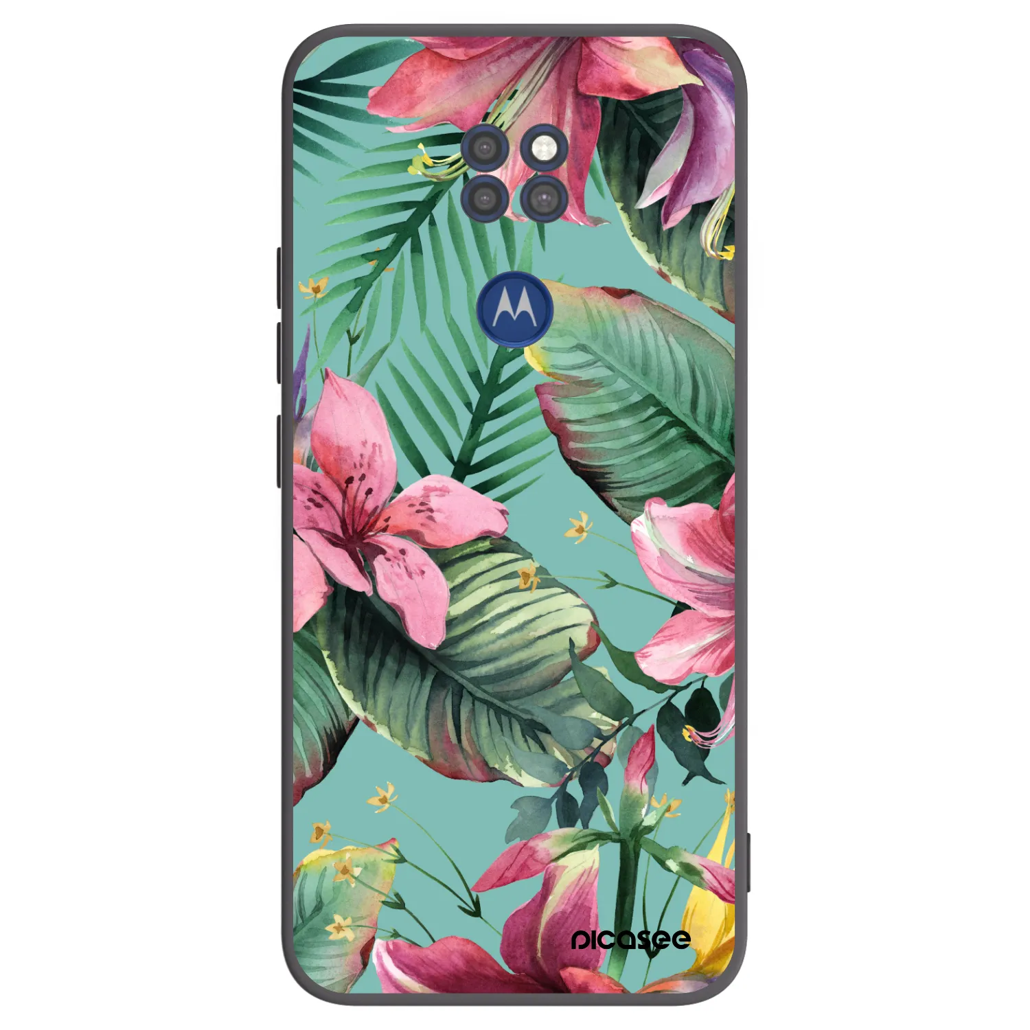 Picasee fekete szilikon tok az alábbi mobiltelefonokra Motorola Moto G9 Play - Hawaii