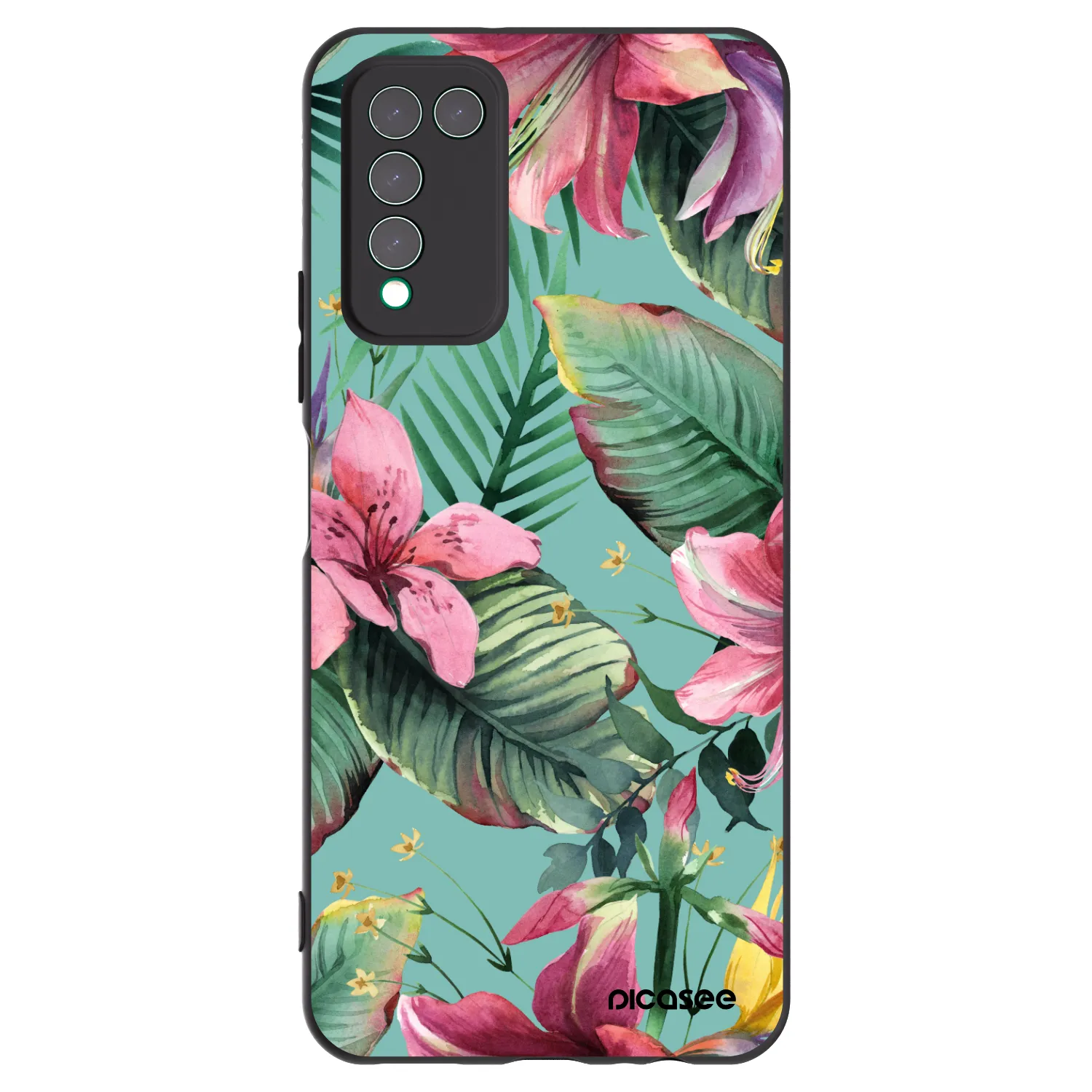 Picasee fekete szilikon tok az alábbi mobiltelefonokra Honor 10X Lite - Hawaii