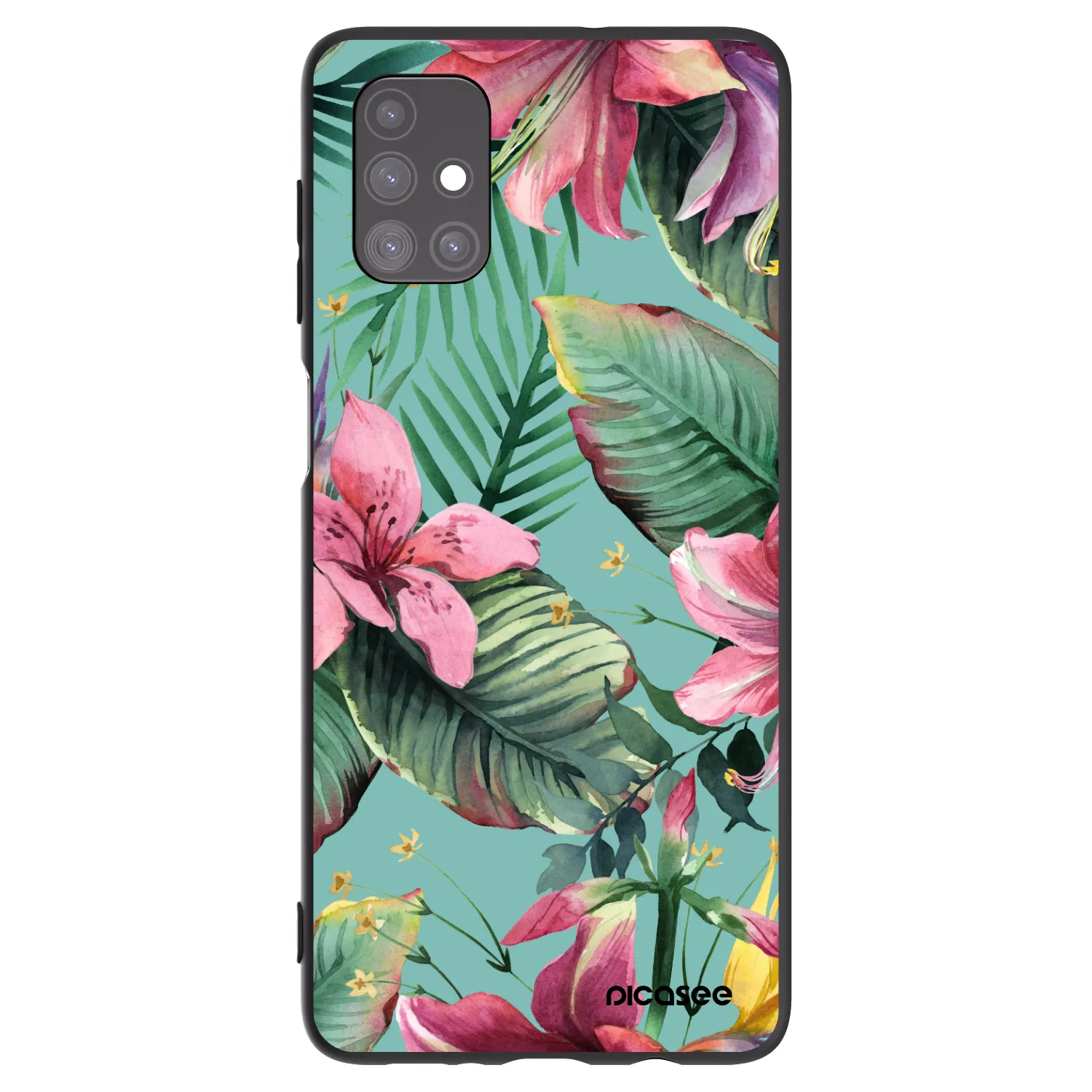 Picasee fekete szilikon tok az alábbi mobiltelefonokra Samsung Galaxy M51 M515F - Hawaii