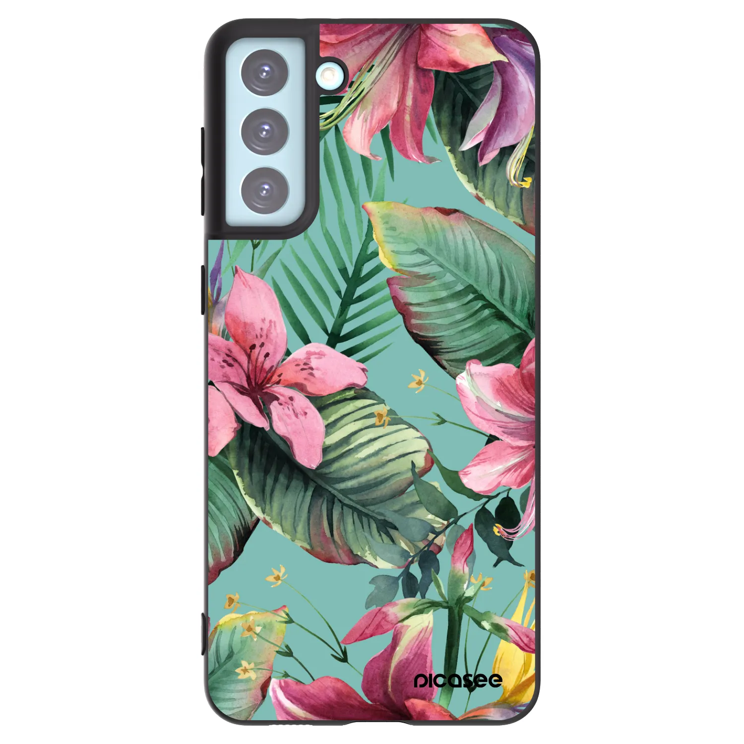 Picasee fekete szilikon tok az alábbi mobiltelefonokra Samsung Galaxy S21+ 5G G996F - Hawaii