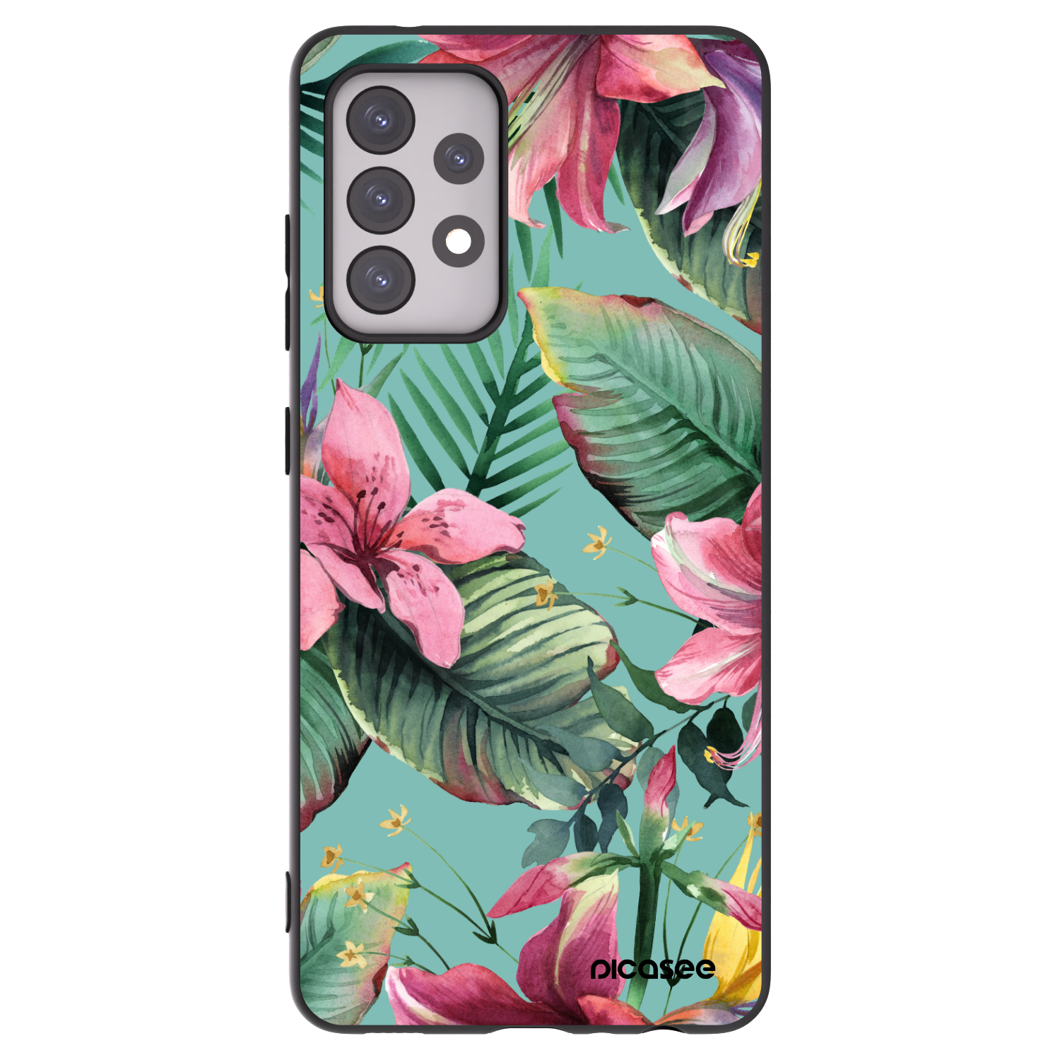 Picasee fekete szilikon tok az alábbi mobiltelefonokra Samsung Galaxy A52 5G A525F - Hawaii
