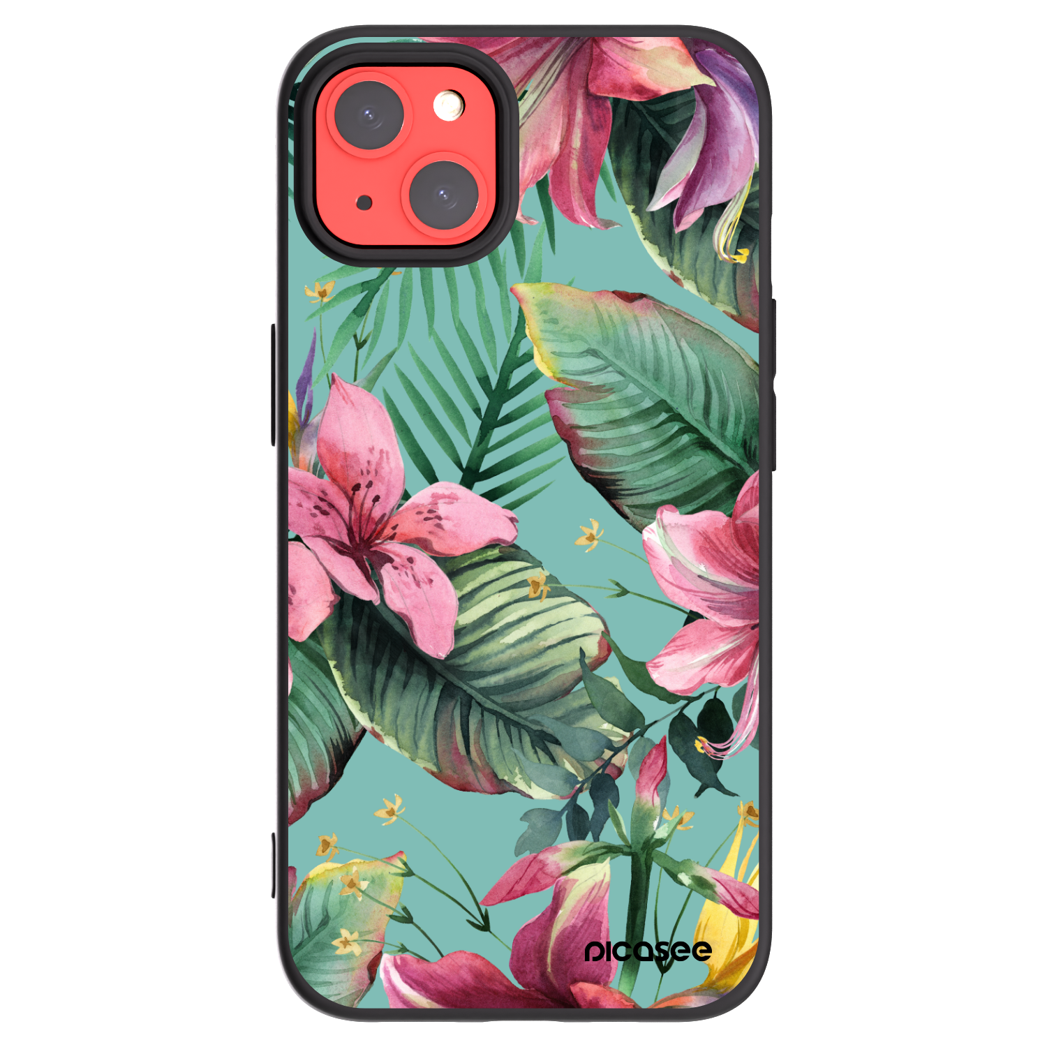 Picasee fekete szilikon tok az alábbi mobiltelefonokra Apple iPhone 13 - Hawaii