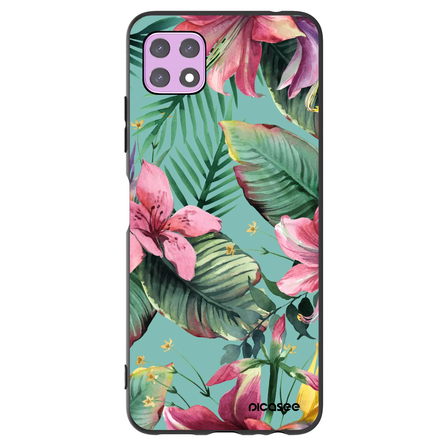 Picasee fekete szilikon tok az alábbi mobiltelefonokra Samsung Galaxy A22 A226B 5G - Hawaii