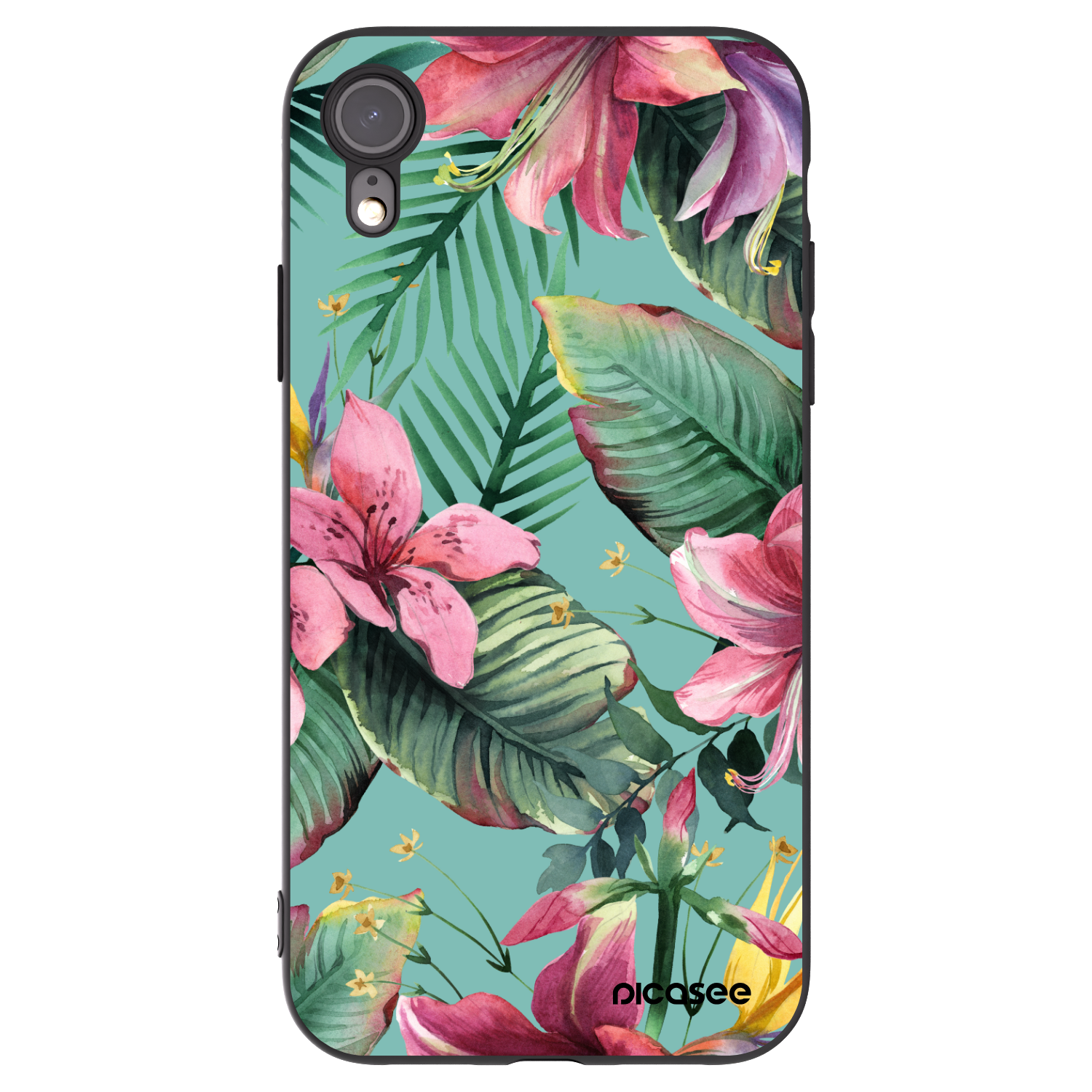 Picasee fekete szilikon tok az alábbi mobiltelefonokra Apple iPhone XR - Hawaii
