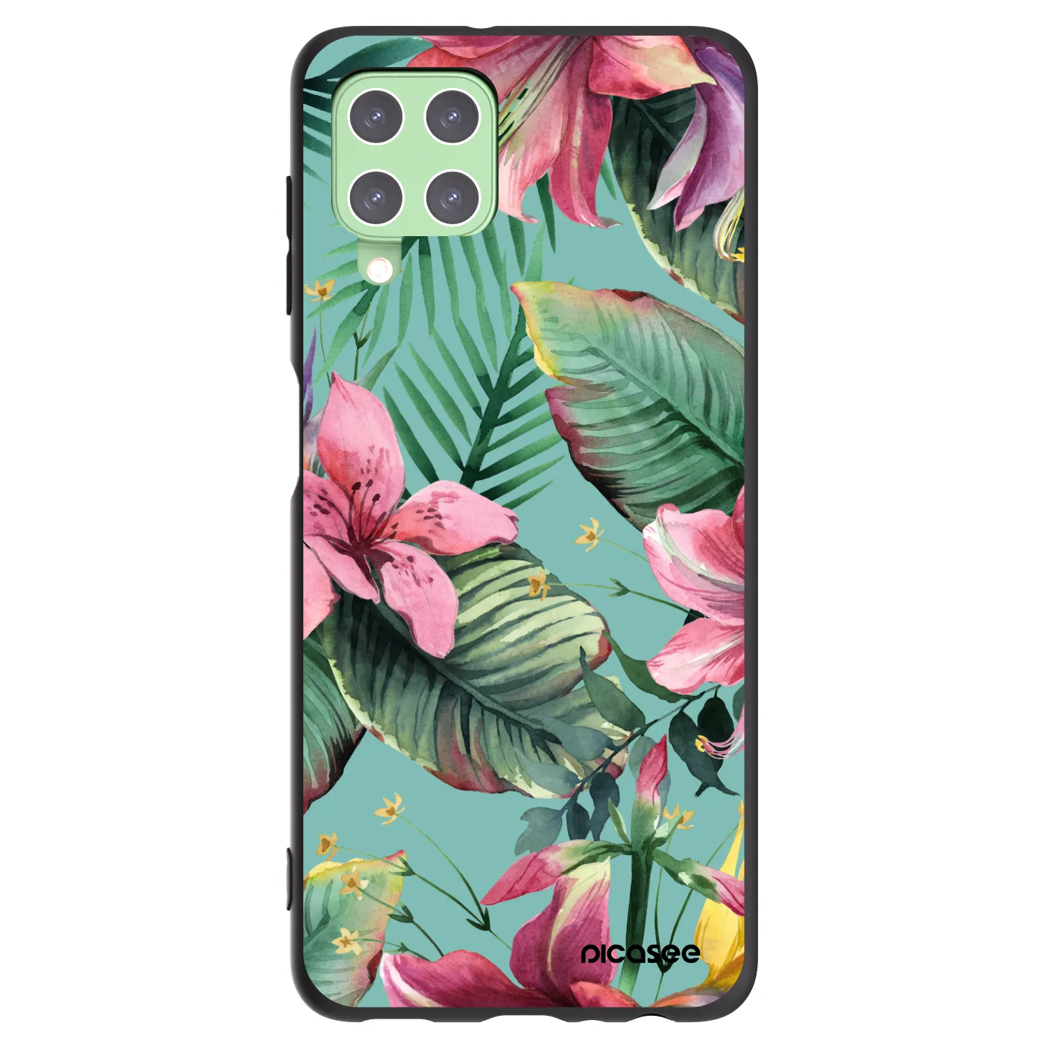 Picasee fekete szilikon tok az alábbi mobiltelefonokra Samsung Galaxy A22 A225F 4G - Hawaii