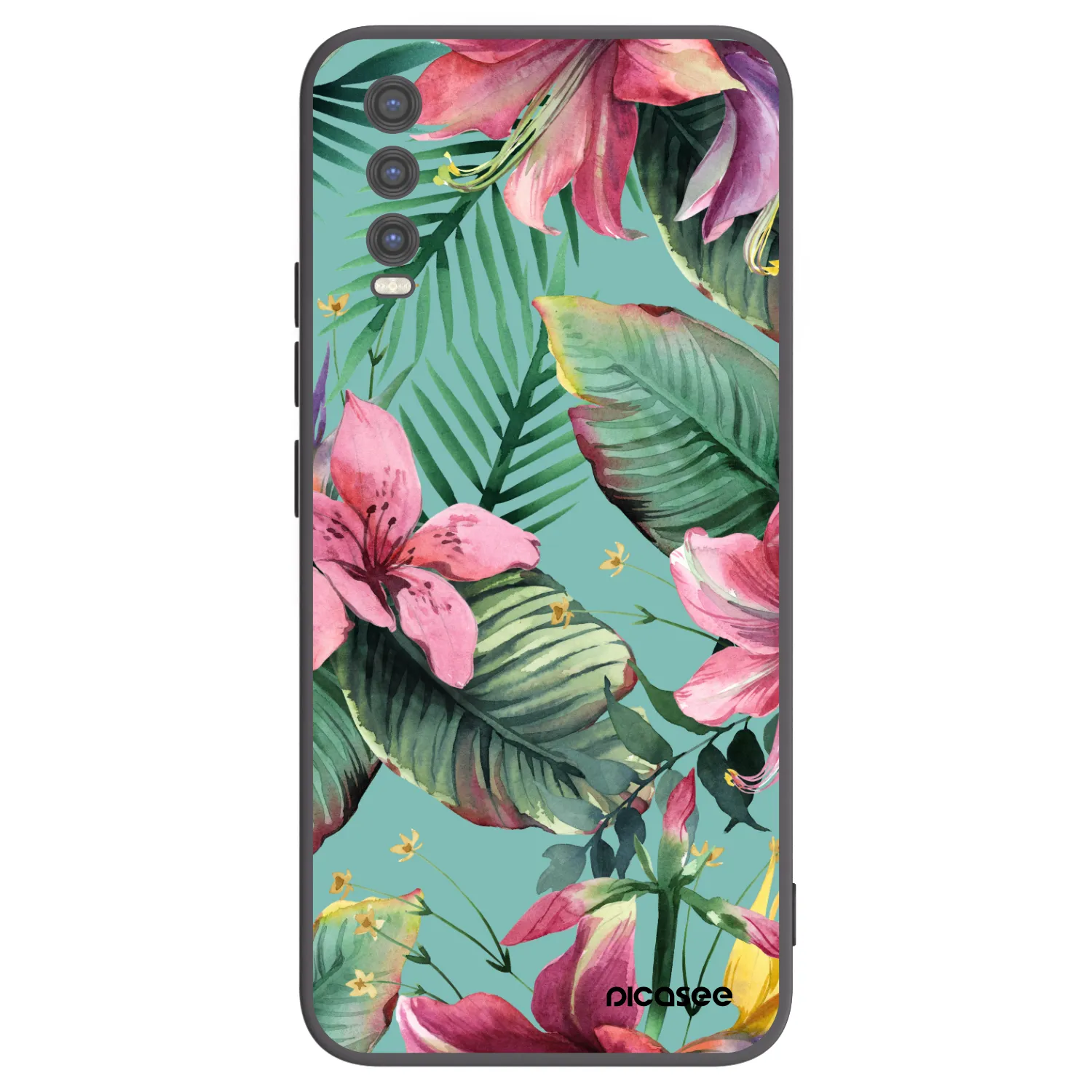 Picasee fekete szilikon tok az alábbi mobiltelefonokra Vivo Y20s - Hawaii