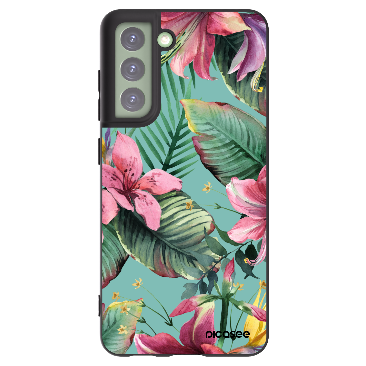 Picasee fekete szilikon tok az alábbi mobiltelefonokra Samsung Galaxy S21 FE 5G - Hawaii